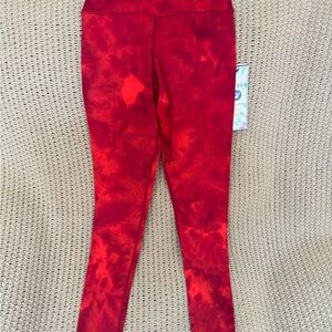 NWT Glyder High Waist Pure Legging Cherry Tie-Dye Women's Size Small